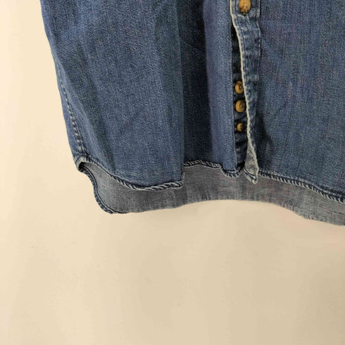 エディーバウアー Eddie Bauer S/S ボタンダウンデニムシャツ メンズ JPN:L