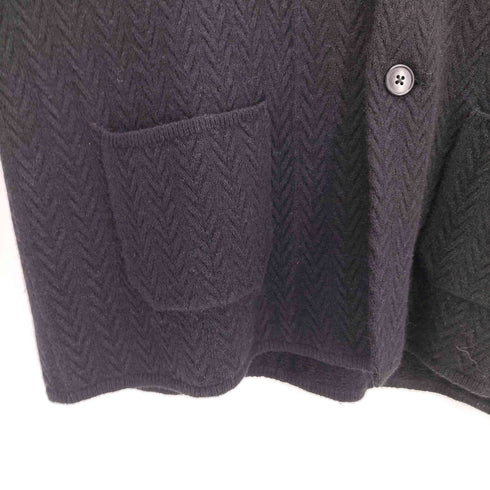 ユナイテッドアローズ UNITED ARROWS ウールリネン ヘリンボーン ショールカラー カーディガン メンズ JPN:XL