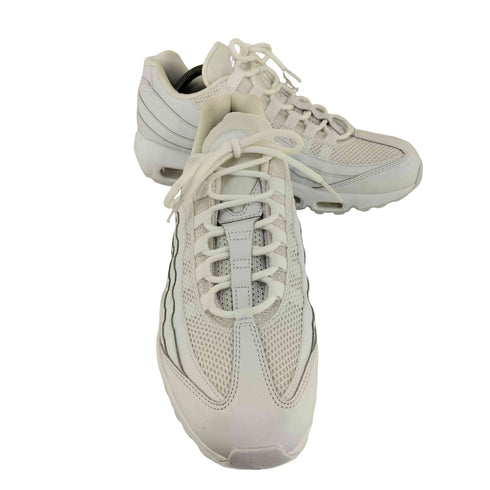 ナイキ NIKE W AIR MAX 95 WHITE/WHITE-METALLIC SILVER メンズ JPN:29