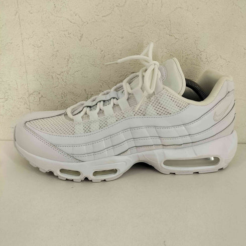 ナイキ NIKE W AIR MAX 95 WHITE/WHITE-METALLIC SILVER メンズ JPN:29