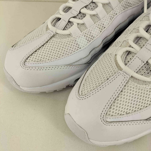 ナイキ NIKE W AIR MAX 95 WHITE/WHITE-METALLIC SILVER メンズ JPN:29