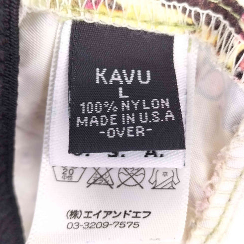 カブー KAVU USA製 総柄 サファリハット レディース L