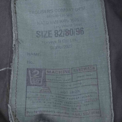 ユーロミリタリー Euro military イギリス軍 WINDPROOF リップストップ コンバットパンツ メンズ 82/80/96