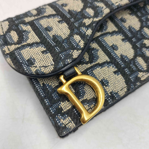 クリスチャンディオール Christian Dior Saddle Bloom サドル ブルーム カードホルダー オブリーク ジャカード レディース