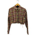 トミーヒルフィガー TOMMY HILFIGER TAILOR FIT リメイククロップドシャツ レディース XL