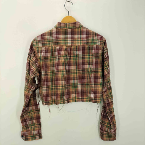 トミーヒルフィガー TOMMY HILFIGER TAILOR FIT リメイククロップドシャツ レディース XL