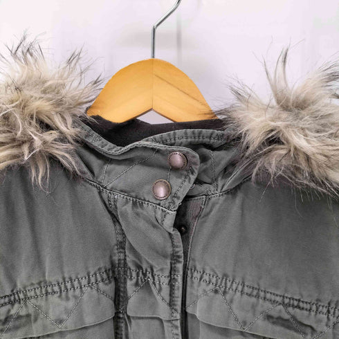アメリカンイーグル AMERICAN EAGLE ファー付き モッズコート レディース import:M