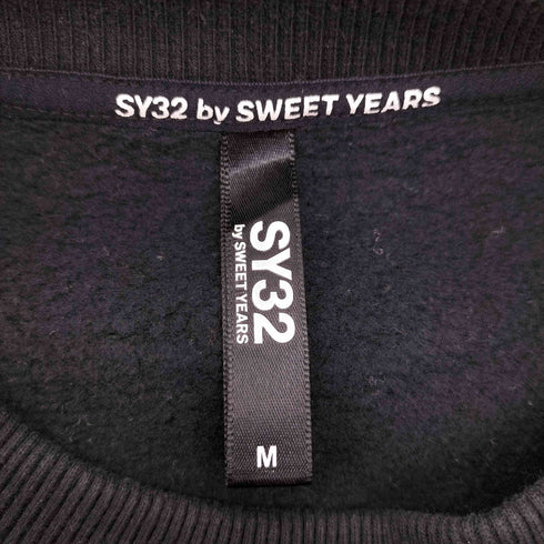 エスワイサーティトゥー SY32 by SWEET YEARS P/O SHOULDER PRINT SWEAT ドロップショルダー プリント スウェット サムホール メンズ import:M