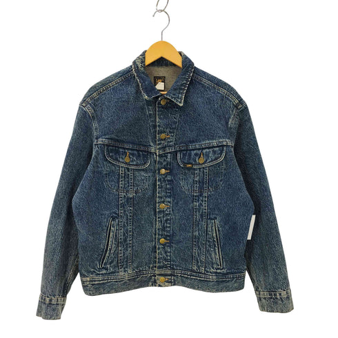 リー Lee 80's USA製 CHEMICAL WASH DENIM JACKET ケミカルウォッシュ デニムジャケット メンズ M