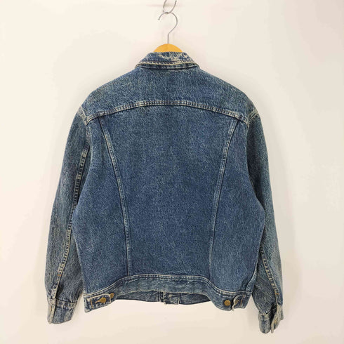 リー Lee 80's USA製 CHEMICAL WASH DENIM JACKET ケミカルウォッシュ デニムジャケット メンズ M