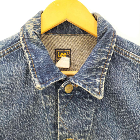 リー Lee 80's USA製 CHEMICAL WASH DENIM JACKET ケミカルウォッシュ デニムジャケット メンズ M