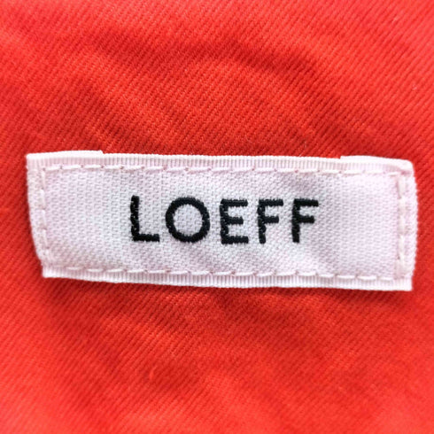 ロエフ LOEFF コットンツイル シャツ カーディガン レディース