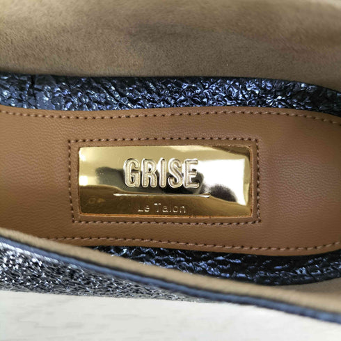 ルタロン GRISE Le Talon レザースクエアメタルキャップフラット レディース JPN:24