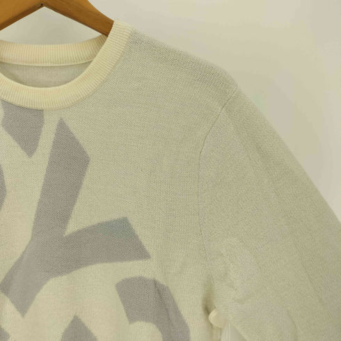 エスワイサーティトゥー SY32 by SWEET YEARS ロゴ デザイン アクリル ウール ニット メンズ