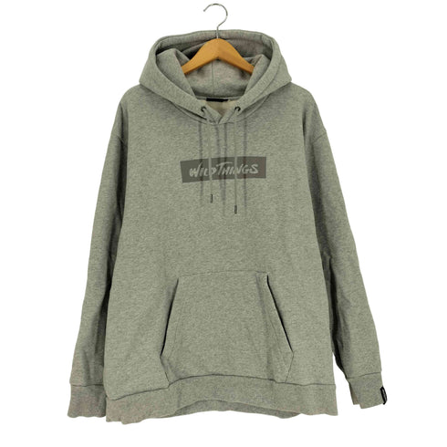 ワイルドシングス WILD THINGS BOX LOGO REFLECTOR HOODY ボックスロゴ リフレクター フーディー スウェットパーカー メンズ import:XL