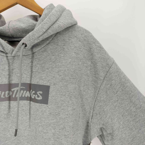 ワイルドシングス WILD THINGS BOX LOGO REFLECTOR HOODY ボックスロゴ リフレクター フーディー スウェットパーカー メンズ import:XL