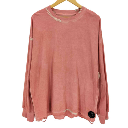 メゾンスペシャル MAISON SPECIAL Embroidery Damage Over-Dye Crew Neck Long-Sleeve メンズ JPN:1