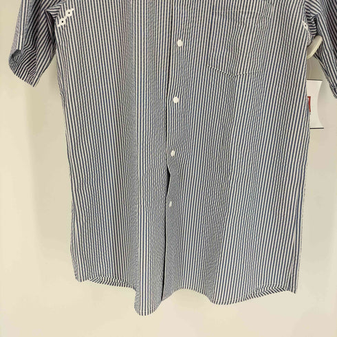 デサント descente シアサッカー ストライプ S/S シャツ メンズ JPN:L