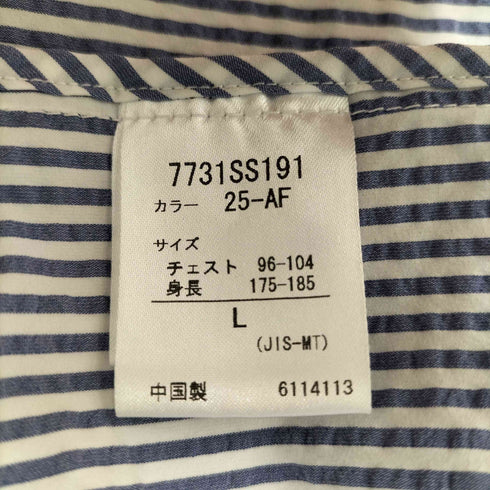 デサント descente シアサッカー ストライプ S/S シャツ メンズ JPN:L