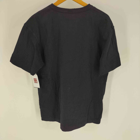 ヘルスニット Healthknit USA製 製品染 ヘンリーネック S/S Tシャツ 猫目ボタン メンズ import:XL
