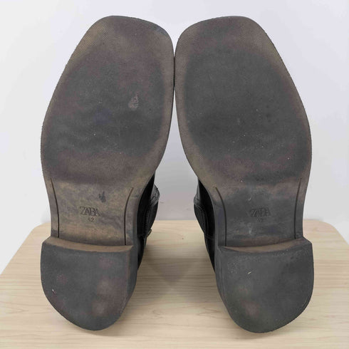 ザラ ZARA SQUARE TOE LEATHER CHELSEA BOOTS スクエアトゥ サイドゴアブーツ メンズ 27cm