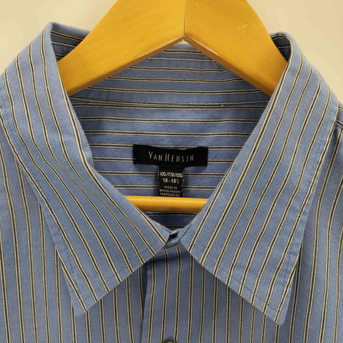 ヴァンヒューゼン VAN HEUSEN バングラディシュ製 ストライプシャツ メンズ XXL