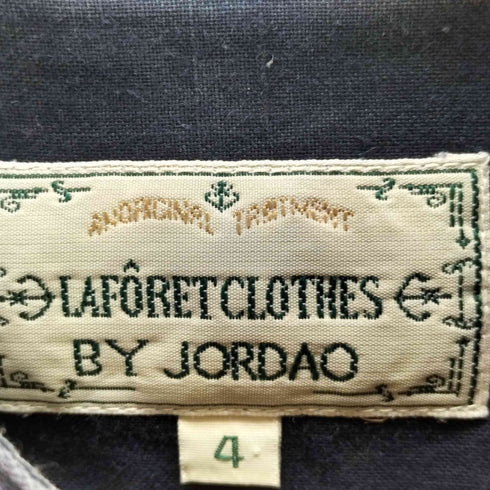 laforet clothes by jordao ラミーコットン バンドカラーシャツ メンズ 4