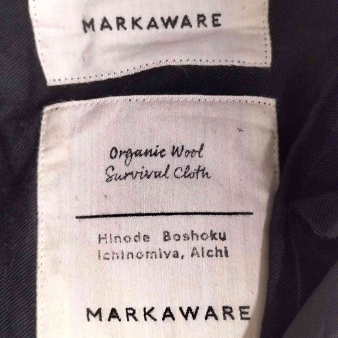 マーカウェア markaware FRONT PLEATS PEGTOP ORGANIC WOOL SURVIVAL CLOTH メンズ 1
