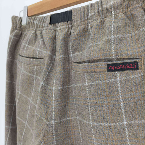 グラミチ GRAMICCI WOOL BLEND TUCK TAPERD PANTS ウールブレンドタックテーパードパンツ メンズ JPN:S