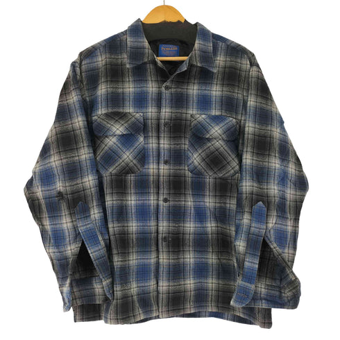 ペンドルトン PENDLETON USA製 オンブレ ボックス ウールオープンカラーシャツ bordシャツ メンズ JPN:L
