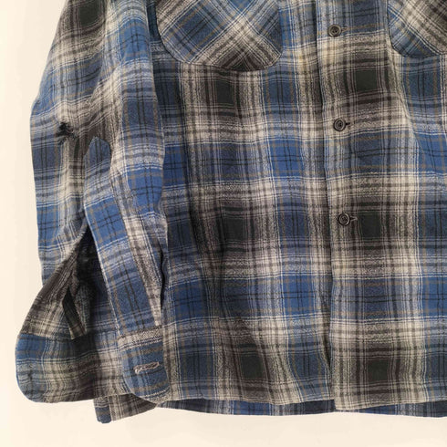 ペンドルトン PENDLETON USA製 オンブレ ボックス ウールオープンカラーシャツ bordシャツ メンズ JPN:L