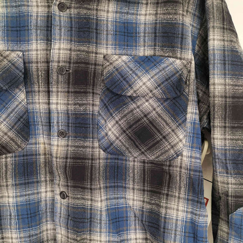 ペンドルトン PENDLETON USA製 オンブレ ボックス ウールオープンカラーシャツ bordシャツ メンズ JPN:L