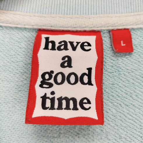 ハブアグッドタイム HAVE A GOOD TIME ロゴプリントクルーネックスウェット メンズ JPN:L