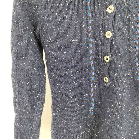 パタゴニア patagonia 14AW フーデッド ハーフボタン ナイロン混 ウール ニットセーター レディース import:XS