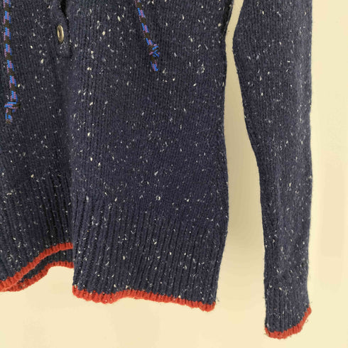 パタゴニア patagonia 14AW フーデッド ハーフボタン ナイロン混 ウール ニットセーター レディース import:XS