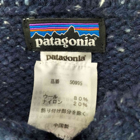 パタゴニア patagonia 14AW フーデッド ハーフボタン ナイロン混 ウール ニットセーター レディース import:XS