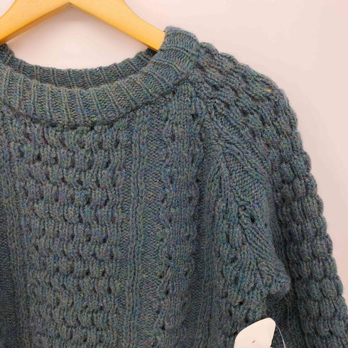 ジョンモロイ John Molloy Pure New Wool ケーブル ウール ニット セーター レディース