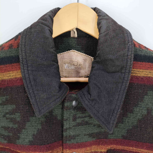 ウールリッチ WOOLRICH 90s USA製 ネイティブ柄 襟コーデュロイ ウール カバーオール メンズ import:XL