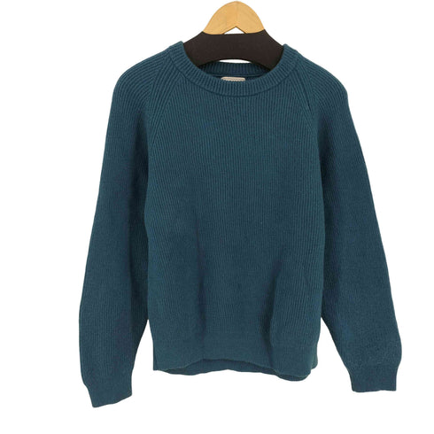 エビコンエブリコンディションライフ EVCON Every Condition Life SHETLAND WOOL LOW GAGE CREW NECK KNIT | BLUE メンズ JPN:1