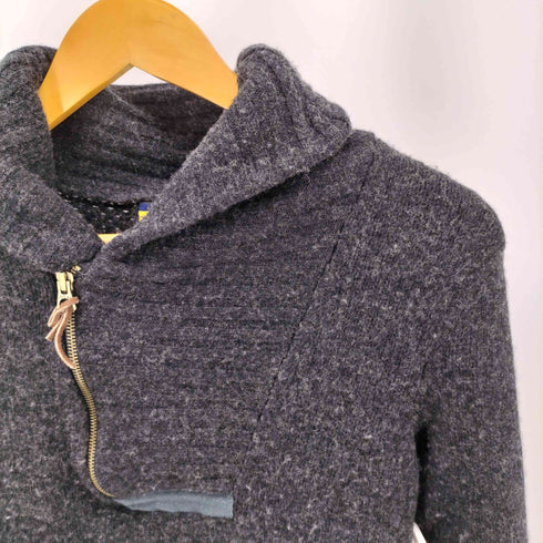 ラグビーラルフローレン Rugby Ralph Lauren ショールカラー ハーフジップ ニットワンピース レディース import:M