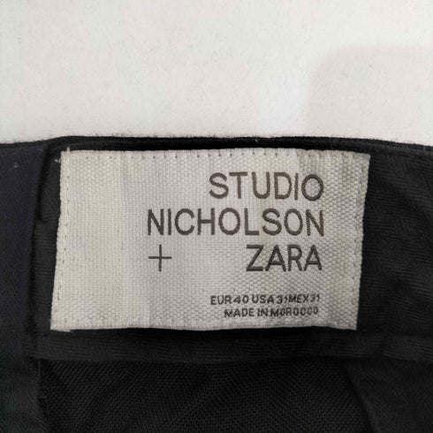 スタジオニコルソン STUDIO NICHOLSON 1タック ワイドウールスラックス メンズ 40