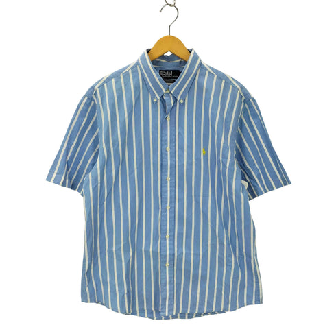 ポロバイラルフローレン Polo by RALPH LAUREN CUSTOM FIT ポニー刺繍 ストライプシャツ メンズ US:44