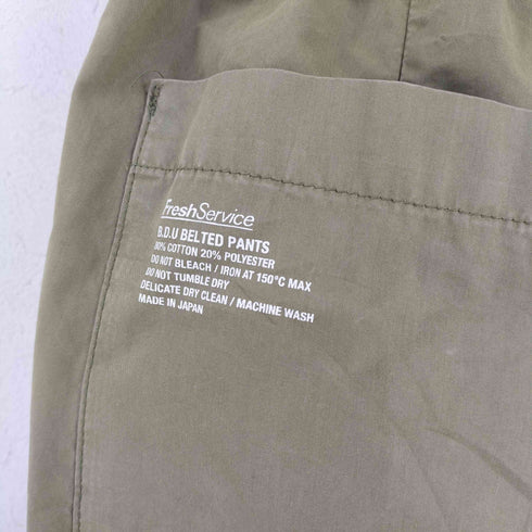 フレッシュサービス Fresh Service B.D.U BELTED PANTS メンズ JPN:M