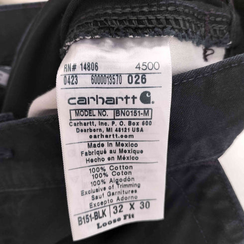 カーハート Carhartt Loose Fit Canvas Utility Work Pants Black メンズ 32X30