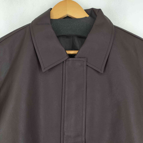 ジーユー GU フェイクレザーオーバーサイズジャケット メンズ JPN:XL
