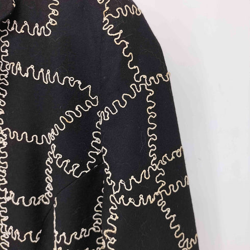 MARTINE SITBON イタリア製 刺繍 チェスターコート シェルボタン レディース