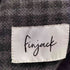 finjack ヴィンテージカシミヤ チャコールグレーチェックジャケット メンズ 46