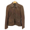 ローレンラルフローレン LAUREN RALPH LAUREN ロゴ刻印ボタン レザー ジャケット レディース import:S