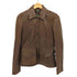 ローレンラルフローレン LAUREN RALPH LAUREN ロゴ刻印ボタン レザー ジャケット レディース import:S
