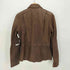 ローレンラルフローレン LAUREN RALPH LAUREN ロゴ刻印ボタン レザー ジャケット レディース import:S